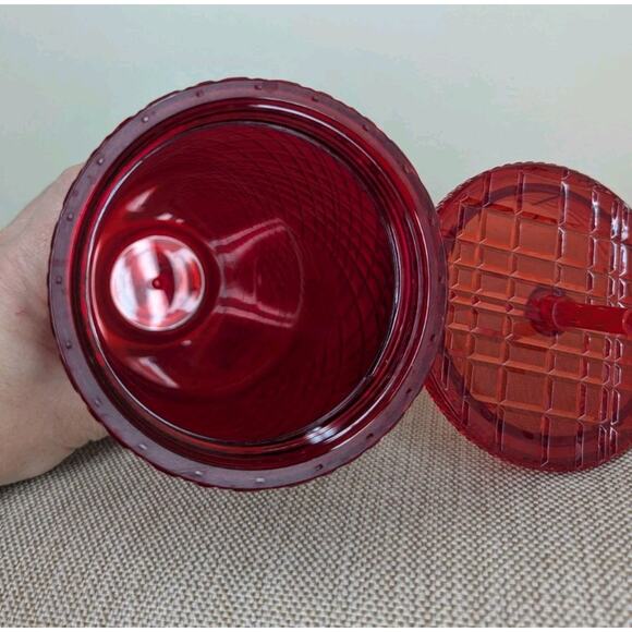 Starbucks Tumbler Cold Cup Venti 24oz Red Holiday 2021 Jeweled Christmas - Picture 7 of 7